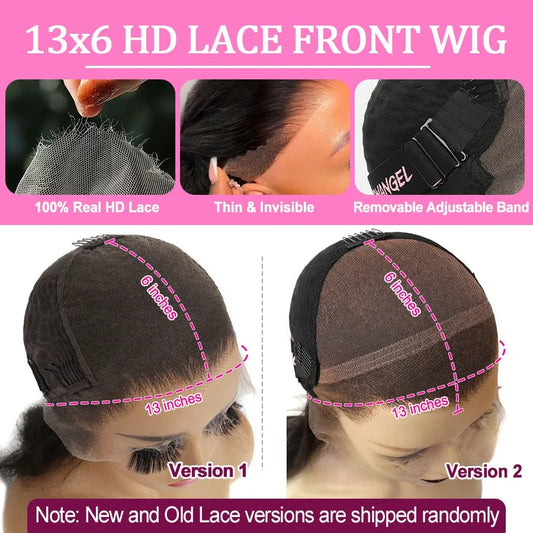 HD Full Frontal Wigs Straight Melt Skins 13x6 HD Lace Front Human Hair Wigs Virgin Hair Pre Plucked Glueless
