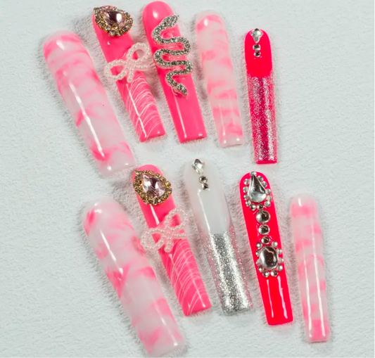 Hot Pink Marble Fantasy